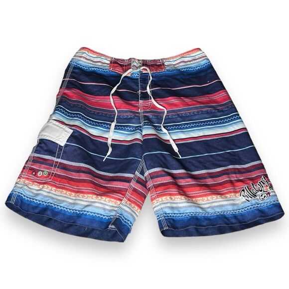 Hecho De Billabong Multicolored Board Swim Shorts Aztec Pattern Men’s Size 31 - Picture 1 of 13